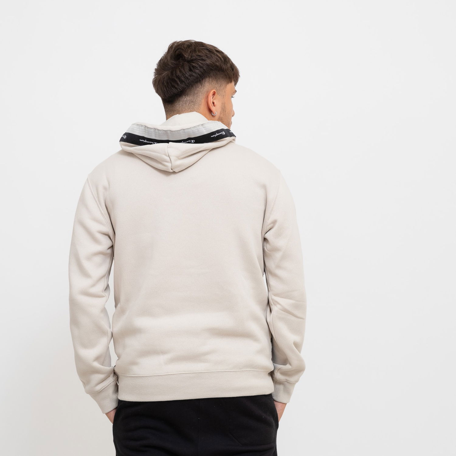 Суитчър Champion Taped Logo Hoodie Бежово | 219092-ES057, 1