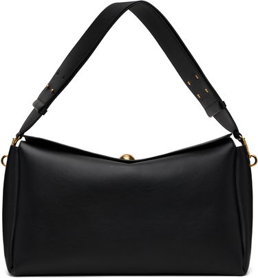 Чанта през рамо AMI AMI Paris Large Carrousel Leather Shoulder Bag Черно | ULL028.AL0103, 0