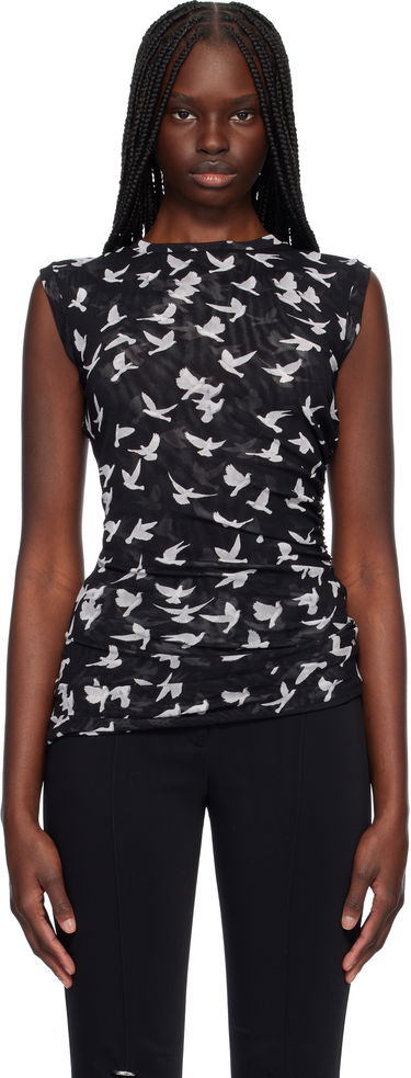 Потник Stella McCartney Stella McCartney Mesh Flying Bird Top Черно | 6J03113SPZ89, 0