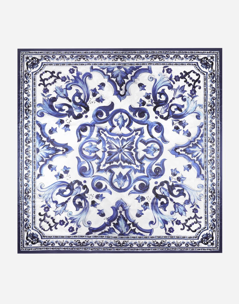 Аксесоари Dolce & Gabbana Dolce & Gabbana Cotton Sateen Fitted Sheet Синьо | TCE048TCAKFUB011