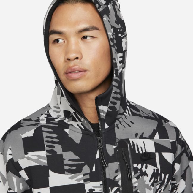 Суитчър Nike Tech Fleece Full-Zip Hoodie Сиво | DM6456-077, 1