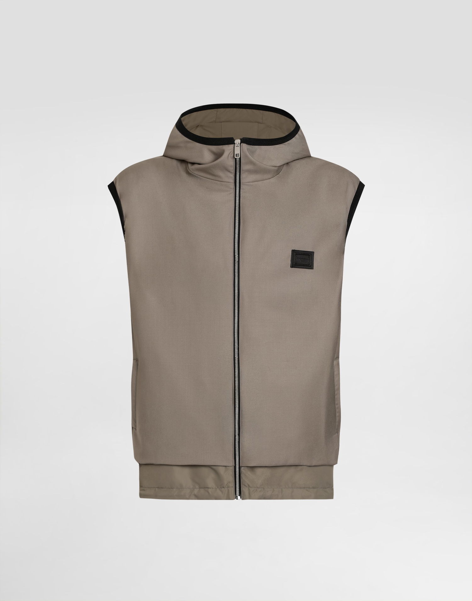 Жилетка Dolce & Gabbana Dolce & Gabbana Wool Canvas Hooded Vest Сиво | G9BSRTFURK8M3725, 0