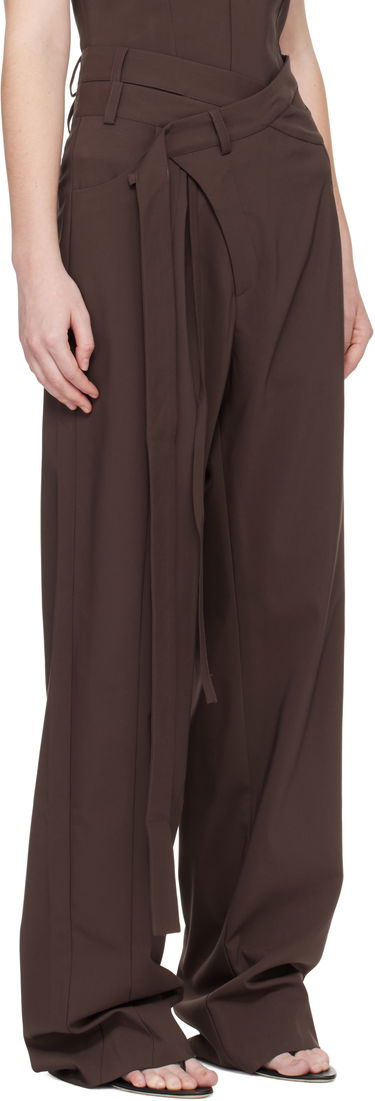 Панталони Ottolinger Ottolinger Signature Wrap Suit Pants Кафяво | 123-201523-03, 1