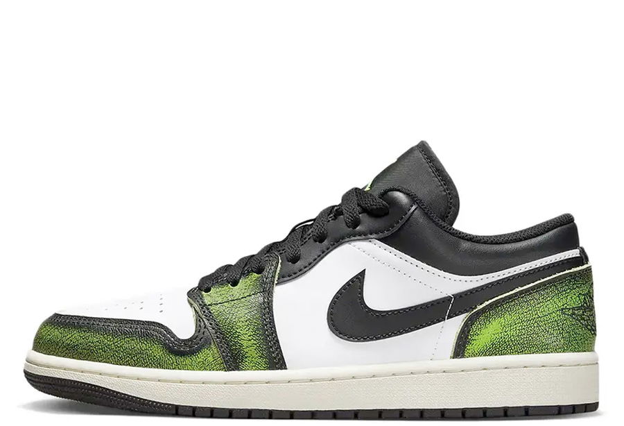 Кецове и обувки Jordan Air Jordan 1 Low Wear-Away "Electric Green" Зелено | DN3705-003, 1