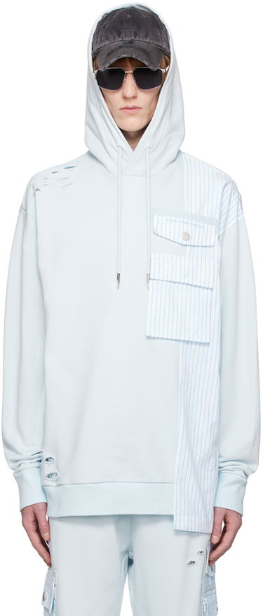 Суитчър Feng Chen Wang Feng Chen Wang Paneled Hoodie Синьо | FMS15HD03, 0