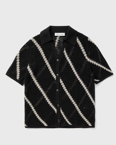 Пуловер Samsoe Samsoe Samsøe & Samsøe Saisha Knitted Polo Shirt Черно | F24200030-BLACK-ST, 2