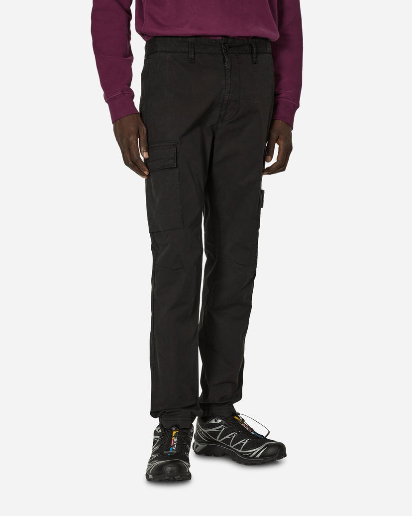 Карго панталони Stone Island Regular Tapered Cargo Trousers Black Черно | 811530410 V0029