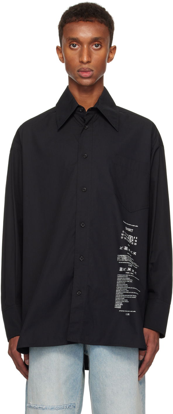 Риза Maison Margiela Poplin Shirt Черно | SH0DT0014 M35152, 0
