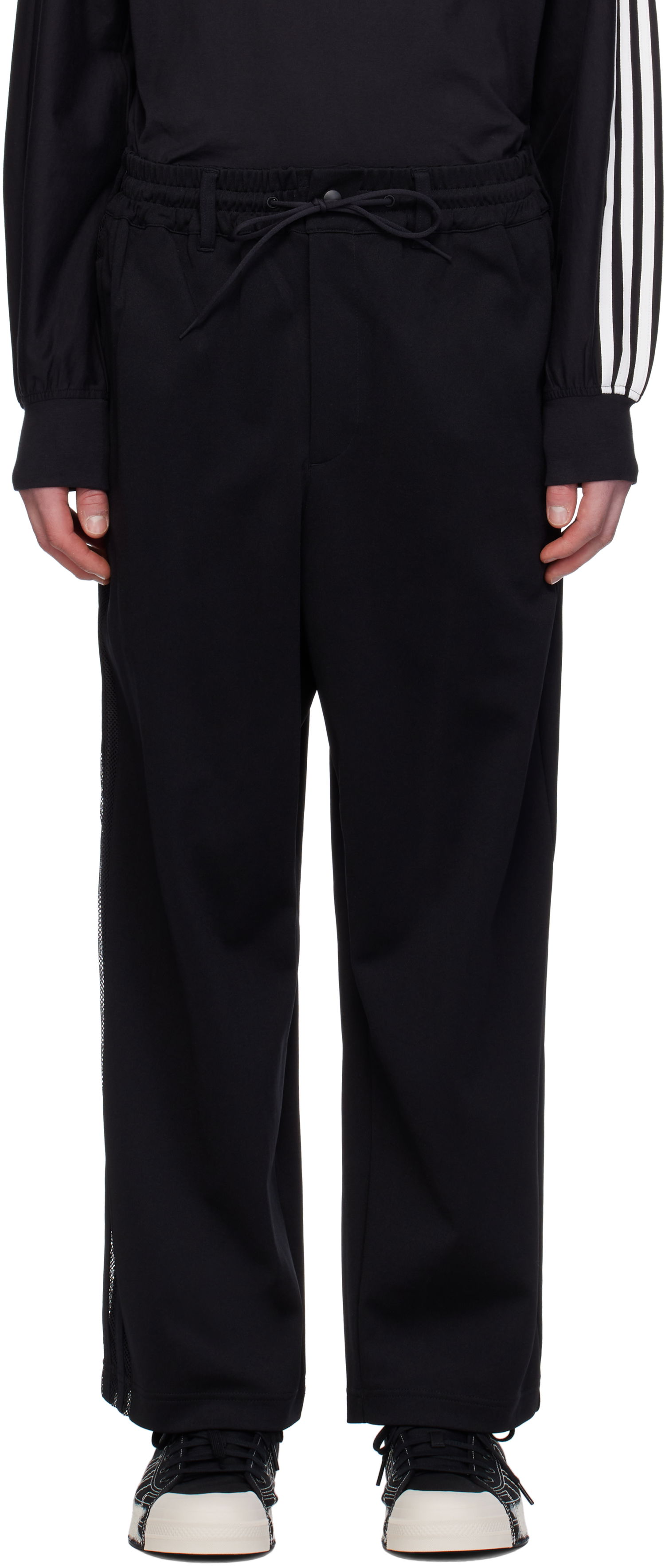 Спортни панталони Y-3 Y-3 Mesh TP Sweatpants Черно | JL8311, 0