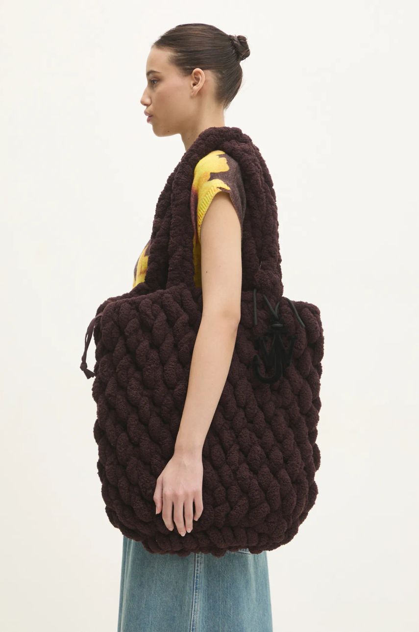 Голяма пазарска чанта JW Anderson JW Anderson XL Blanket Shopper Bag Кафяво | HB0654.YN0362.685, 0