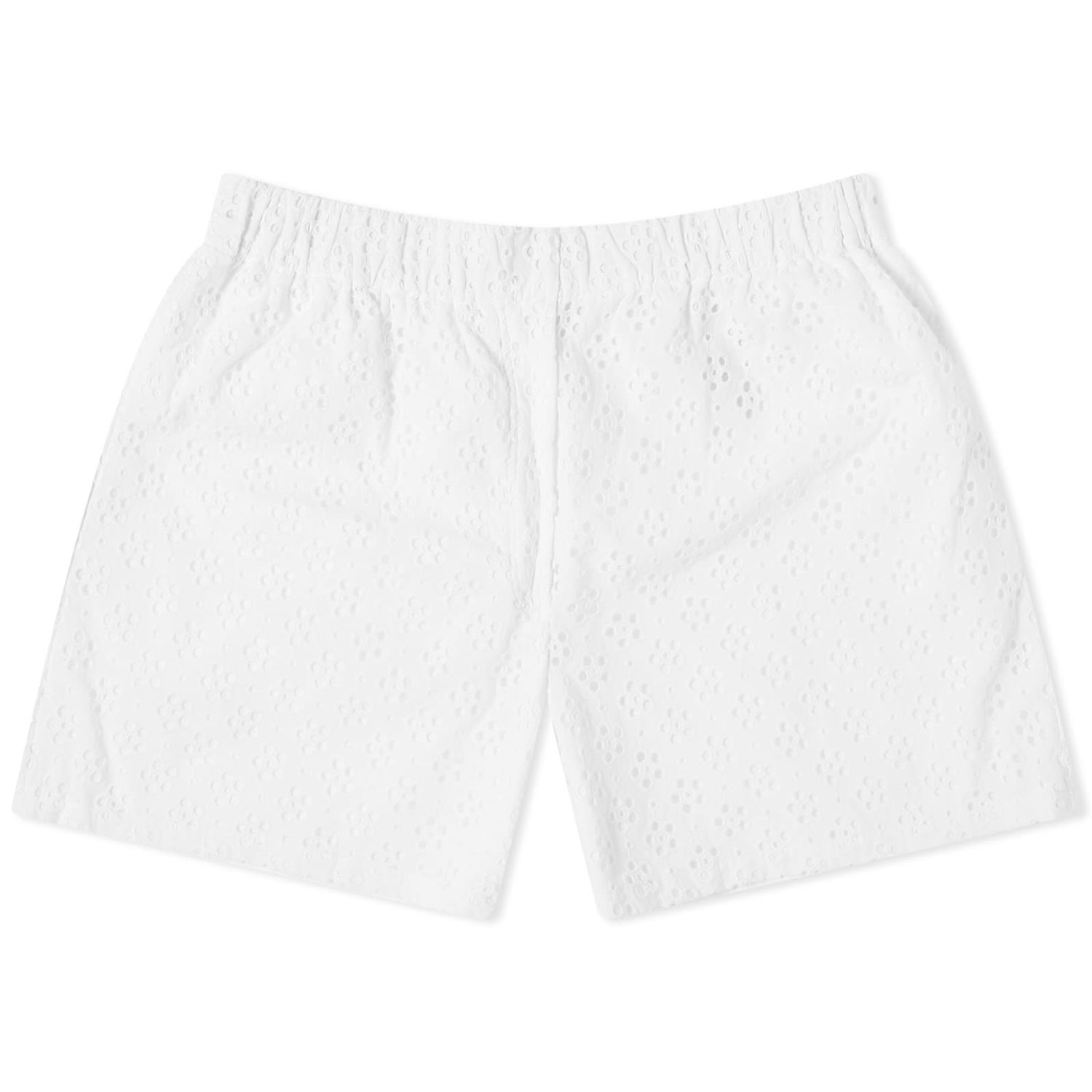 Къси панталони KENZO Broderie Anglaise Shorts Бяло | FE52SH0679K1-02, 0