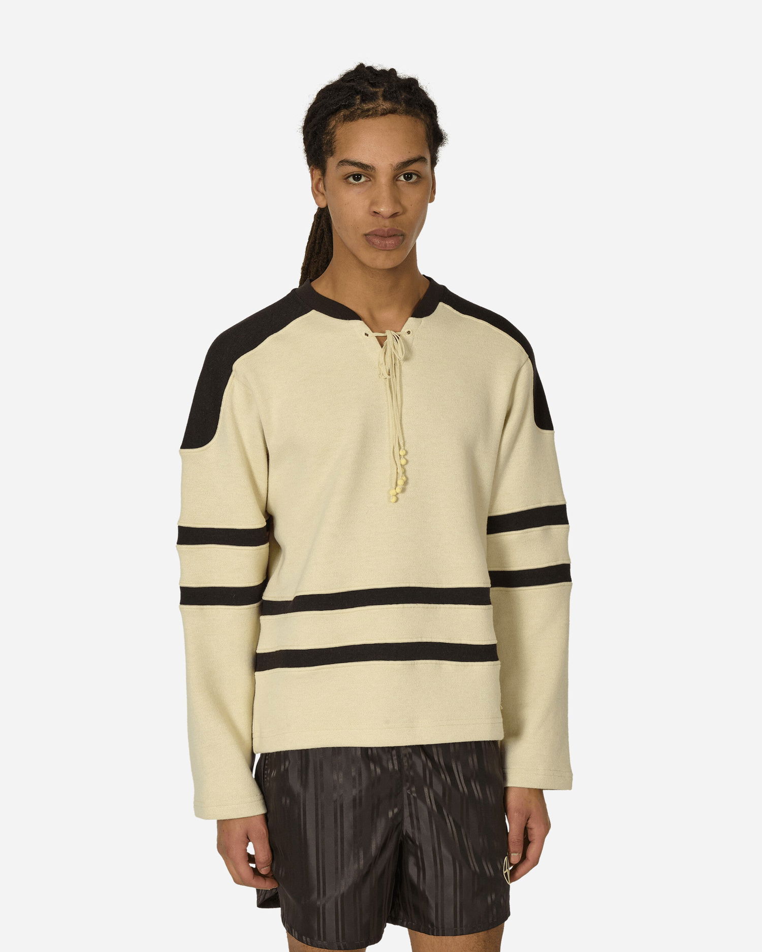 Пуловер Nike BODE x Lacing Knit Cream/Brown Бежово | FJ0217-125, 0