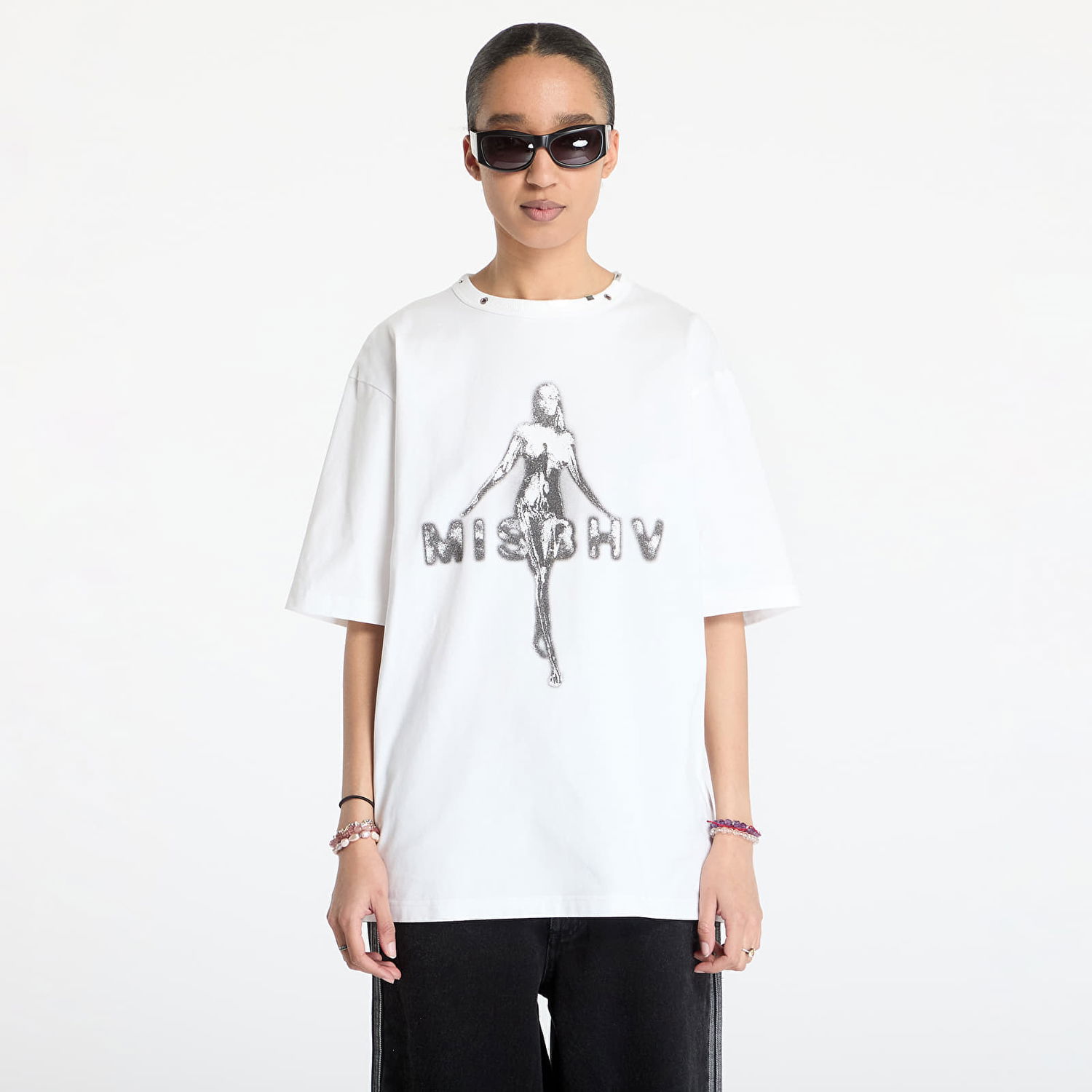 Тениска MISBHV MISBHV Vintage T-Shirt Бяло | 250M124, 0