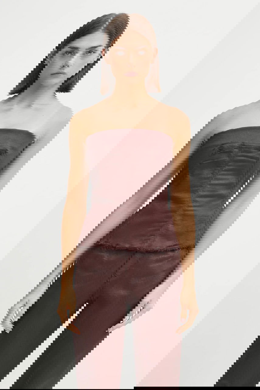 Потник Rick Owens Rick Owens DRKSHDW Bustier Top Кафяво | DS02E7129.SDSW, 0