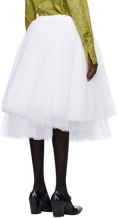 Пола Comme des Garçons Comme des Garçons Tulle Midi Skirt Бяло | GO-S015-051, 2