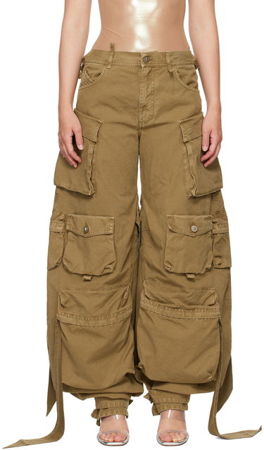 Карго панталони The Attico Attico Long Cargo Pants Кафяво | 247WCP180 C093, 0