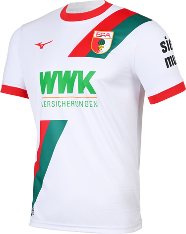 Фланелка Mizuno FC Augsburg Home Jersey 2025/26 Бяло | p2gacx10-01, 0