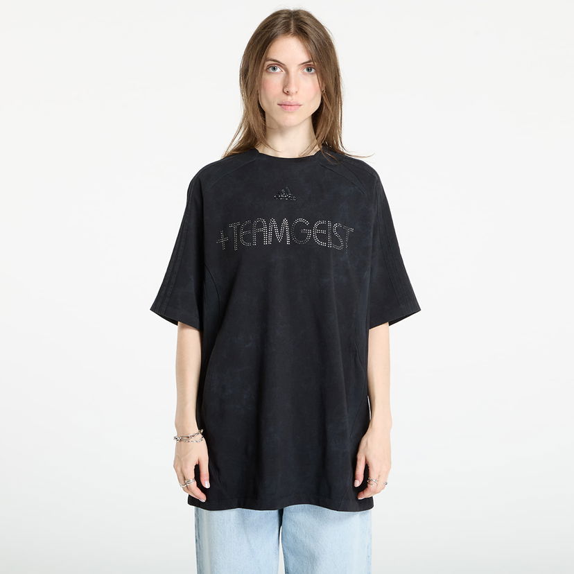 Тениска adidas Originals Adilenium Season 4 Teamgeist Washed Rhinestone T-Shirt Черно | KF3113