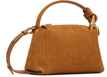 Дамска чанта JW Anderson Suede-Effect Paneled 'The JWA Small Corner' Bag Кафяво | HB0758-LA0375, 3