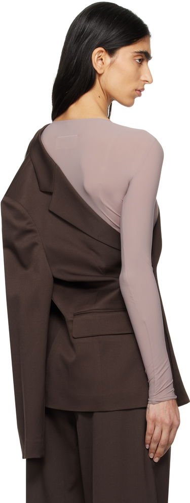 Яке Maison Margiela MM6 Maison Margiela Twist Suit Blazer Кафяво | S52BN0141 S47848, 2