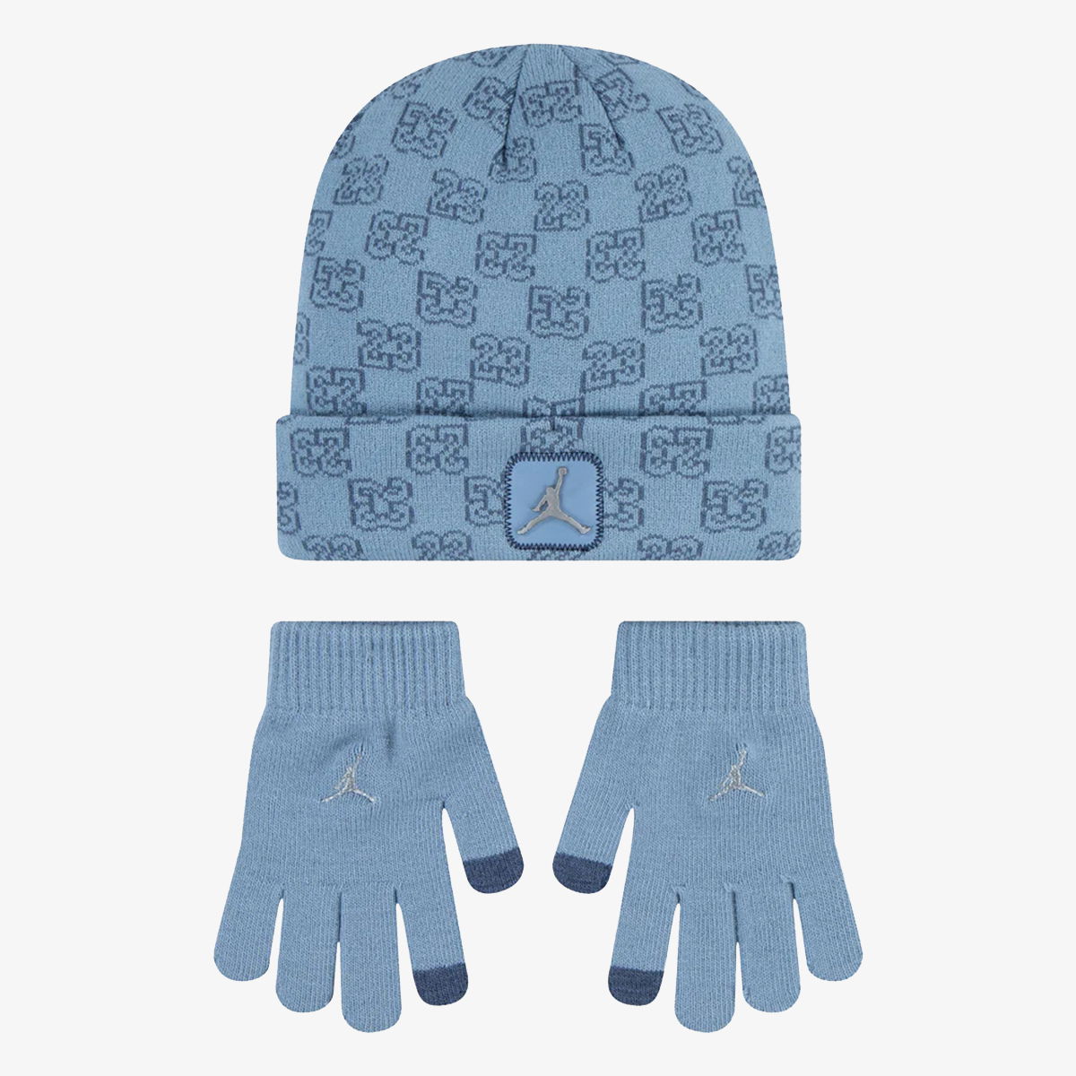 Ръкавици Jordan Jordan Monogram Beanie and Gloves Set Синьо | 9A0970-M0S, 0