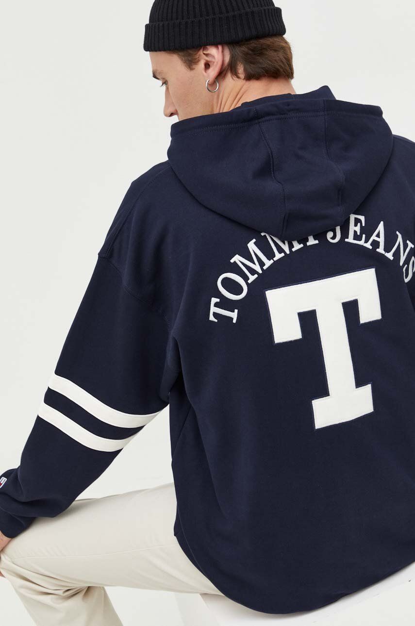 Суитчър Tommy Hilfiger Oversized Letterman Hoodie Тъмно синьо | DM0DM16810, 0
