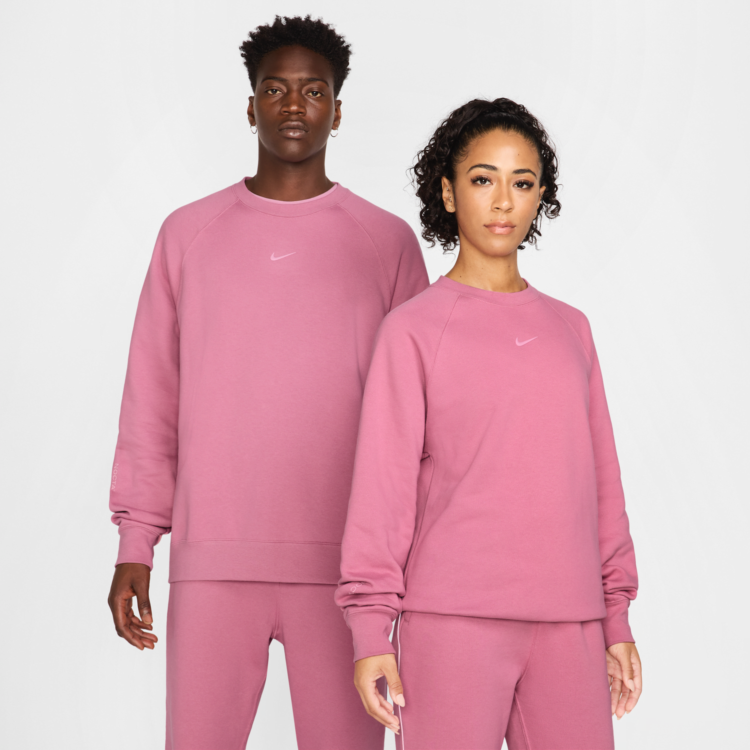 Суитчър Nike Fleece Crewneck Sweatshirt Розово | FN8160-667, 0
