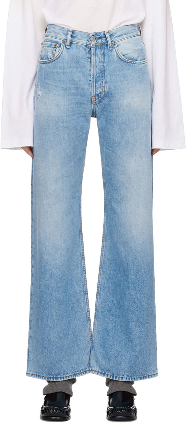 Дънки Acne Studios Loose-Fit Jeans Синьо | A00338-, 0