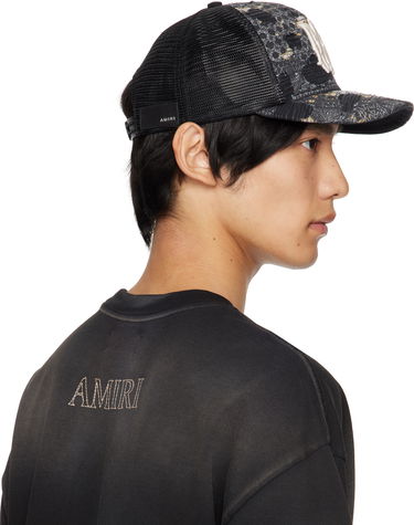 Шапка с козирка AMIRI AMIRI Bandana Repair Trucker Cap Черно | AMHATR1028, 2