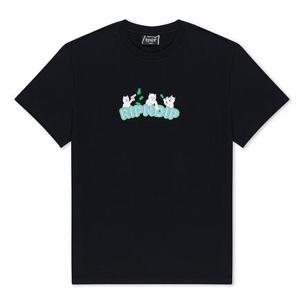 Тениска RIPNDIP Rip N Dip Club Cream T-Shirt Черно | RNDSPR25151, 0