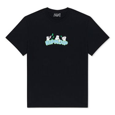 Тениска RIPNDIP Rip N Dip Club Cream T-Shirt Черно | RNDSPR25151, 0