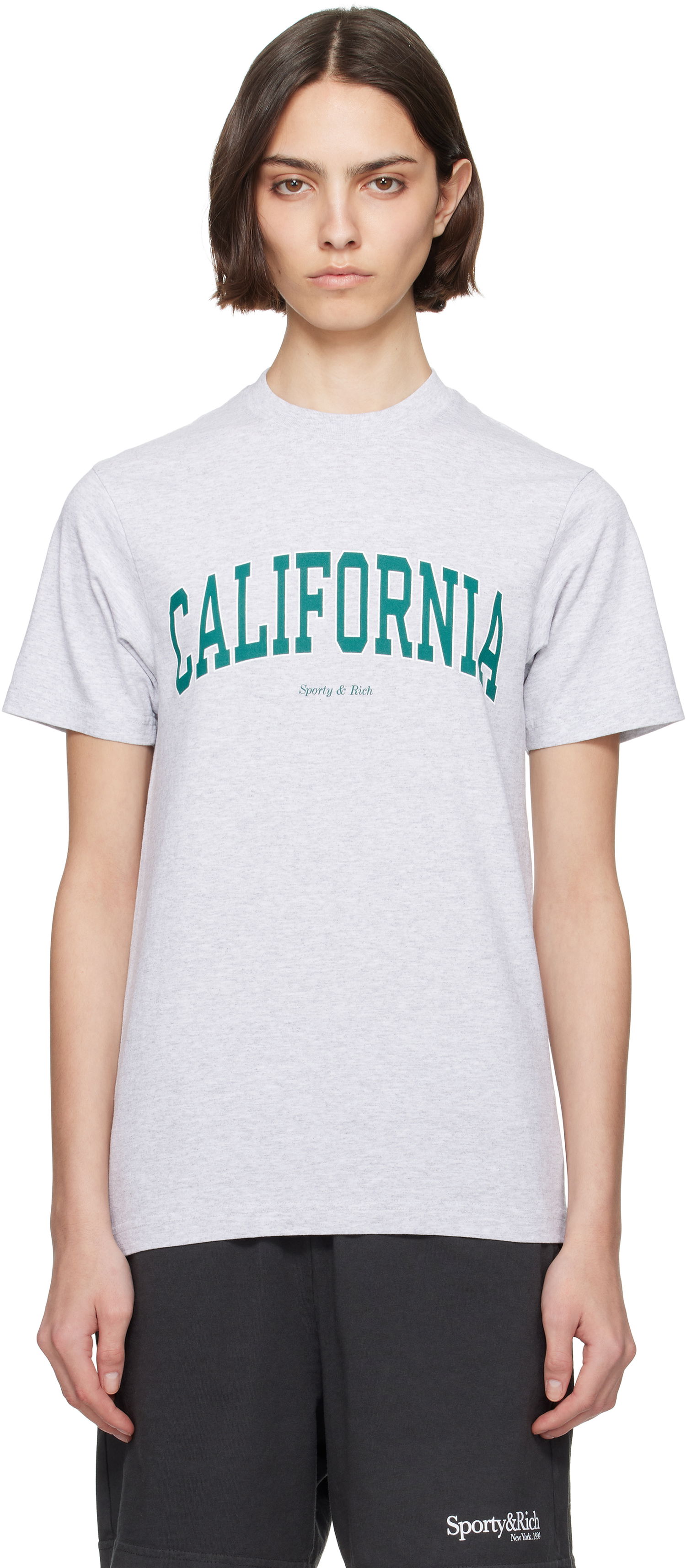 Тениска Sporty & Rich Sporty & Rich 'California' T-Shirt Сиво | TO043622501GY03, 0