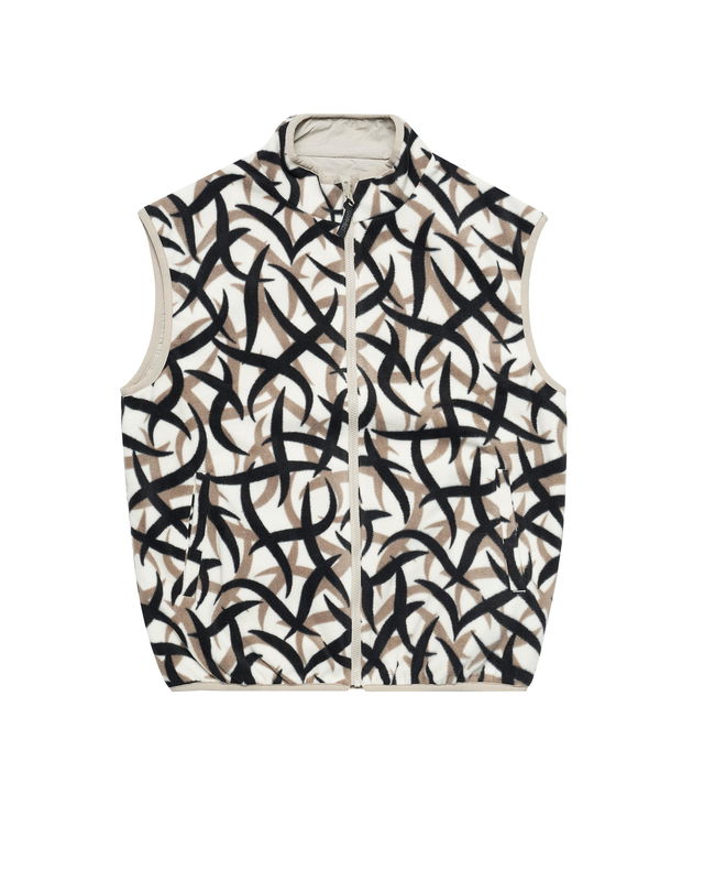 Reversible Printed Fleece Vest