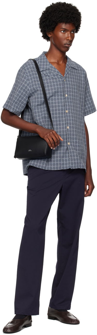 Риза Paul Smith PS Paul Smith Cross-Stitch Short Sleeve Shirt Синьо | M2R-695U-N22162-43, 3