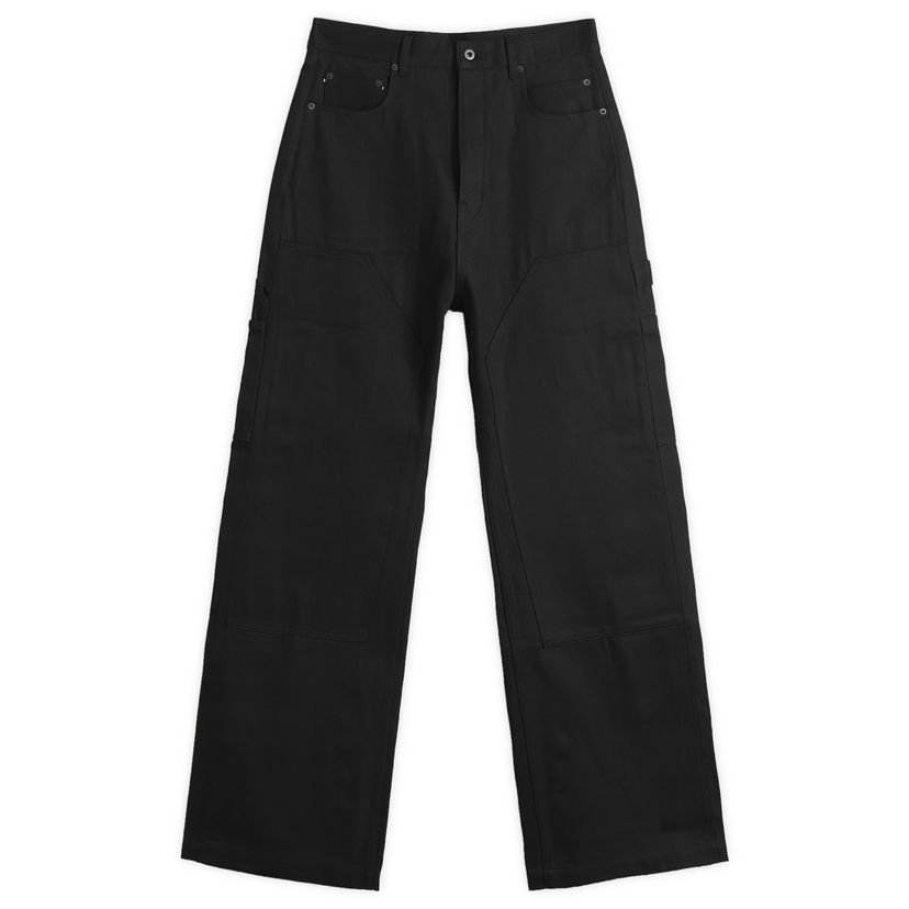 Дънки Rick Owens Geth Double Knee Jeans Size 30 Черно | DL01E6387-BLKJP-09