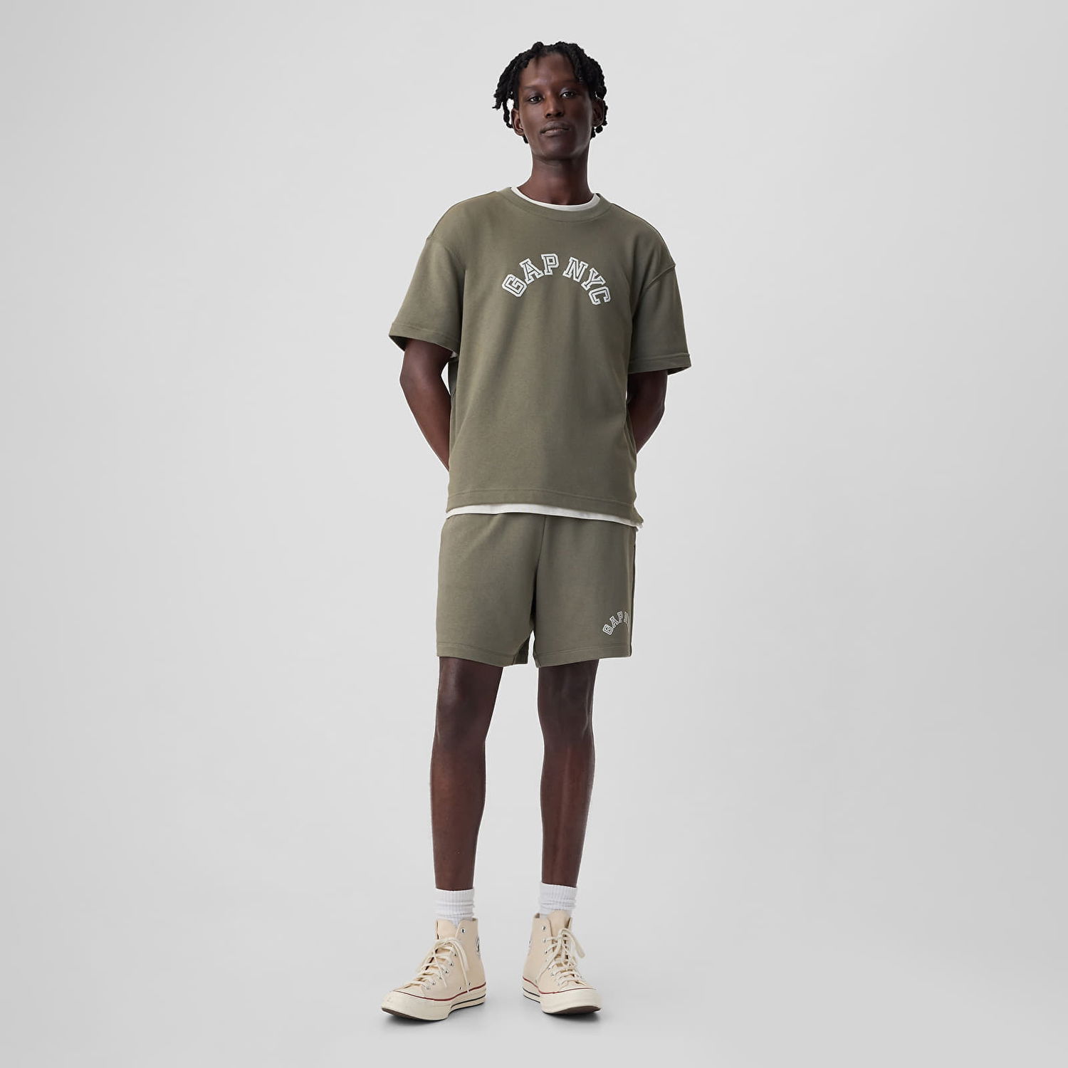 Къси панталони GAP Logo Shorts Sage Зелено | 862308-02, 0