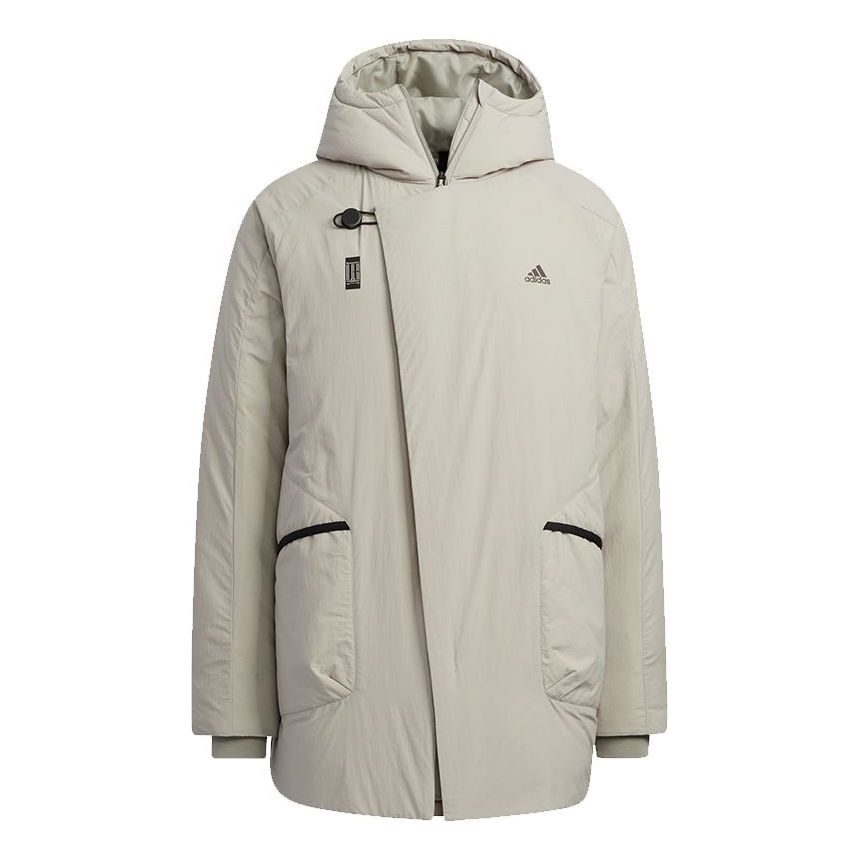 Палта adidas Originals Wuji Series Hooded Mid-Length Down Jacket Бежово | H23103, 0