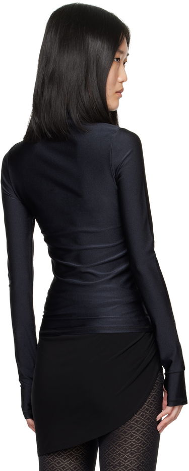 Тениска Coperni Tight High Neck Long Sleeve T-Shirt Черно | COPJS20545, 2