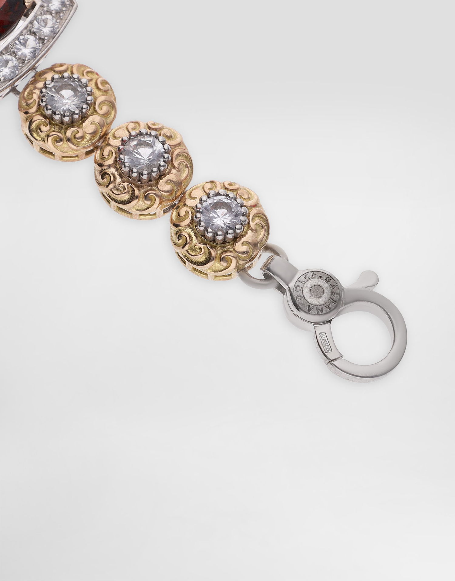 Колие Dolce & Gabbana Dolce & Gabbana Eleganza 18K White & Rose Gold Garnet & Sapphire Necklace Червено | WNSA5GWGAR1W8266, 1