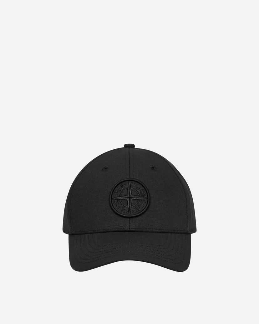 Шапка с козирка Stone Island Logo Cap Black Черно | 811599661 A0029