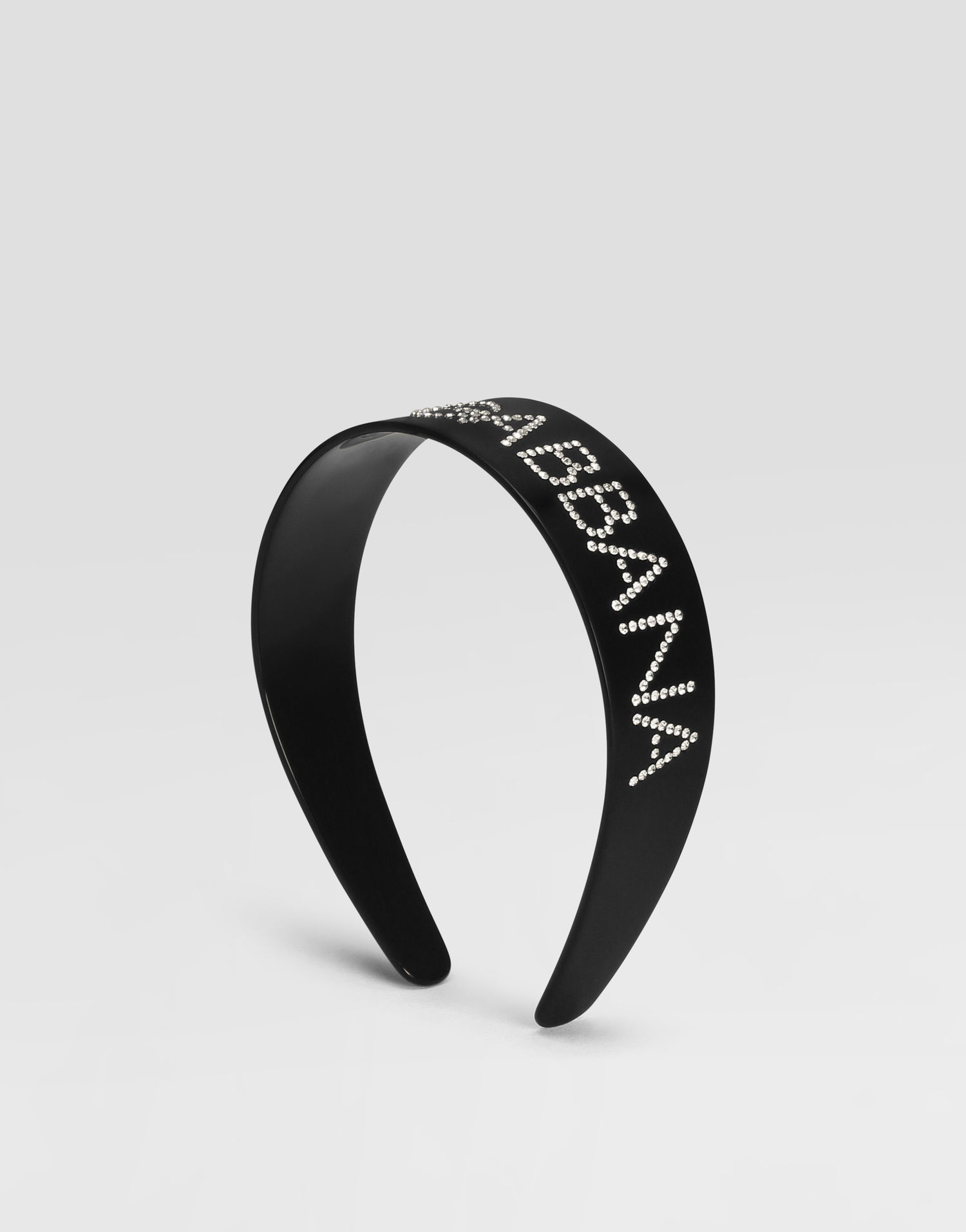 Колани Dolce & Gabbana Dolce & Gabbana Crystal Embellished PVC Hairband Черно | WHR2J2W1111N0000, 1
