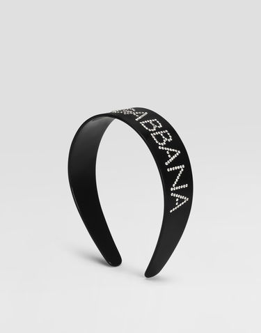 Колани Dolce & Gabbana Dolce & Gabbana Crystal Embellished PVC Hairband Черно | WHR2J2W1111N0000, 1