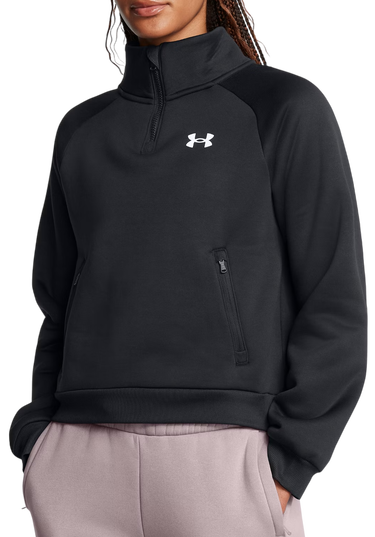 Суитчър Under Armour Fleece Pro 1/2 Zip Sweatshirt Черно | 1386505-001, 0