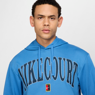 Суитчър Nike NikeCourt Heritage Dri-FIT Fleece Tennis Hoodie Синьо | FQ2093-402, 2