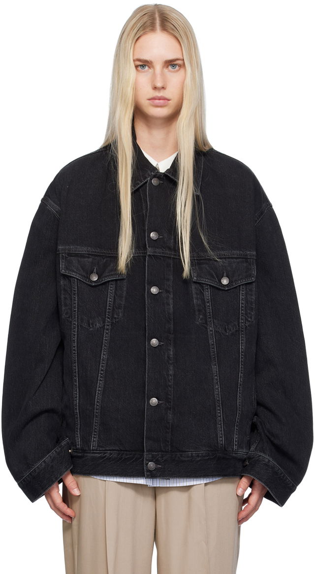 Black Oversized Denim Jacket