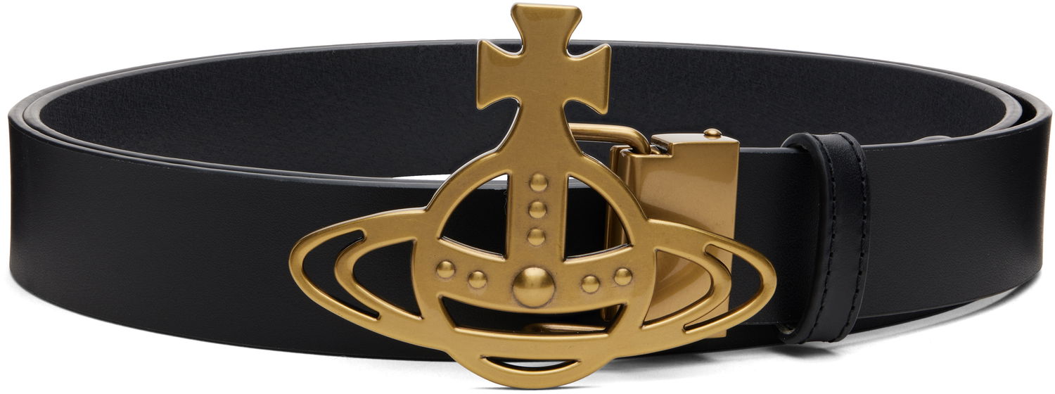 Колани Vivienne Westwood Vivienne Westwood Orb Buckle Belt Черно | 82010072U-L00CH-, 0