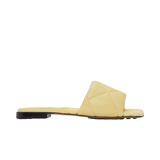 Quilted Embossed Lido Sandals "Off-White"