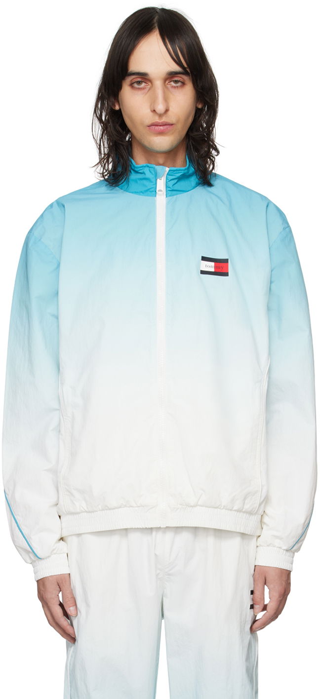 Яке Tommy Hilfiger Tommy Jeans Blue & White Gradient Бяло | DM18074 CV3, 0