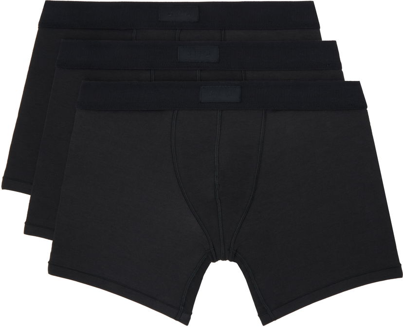 Боксерки SKIMS Three-Pack Cotton Boxer Briefs Черно | BO-BBR-5635M