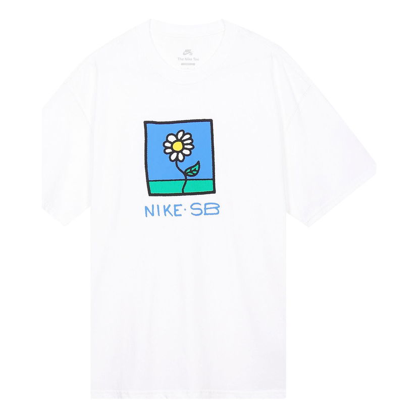 Тениска Nike SB Floral Print T-Shirt Бяло | FB8139-100
